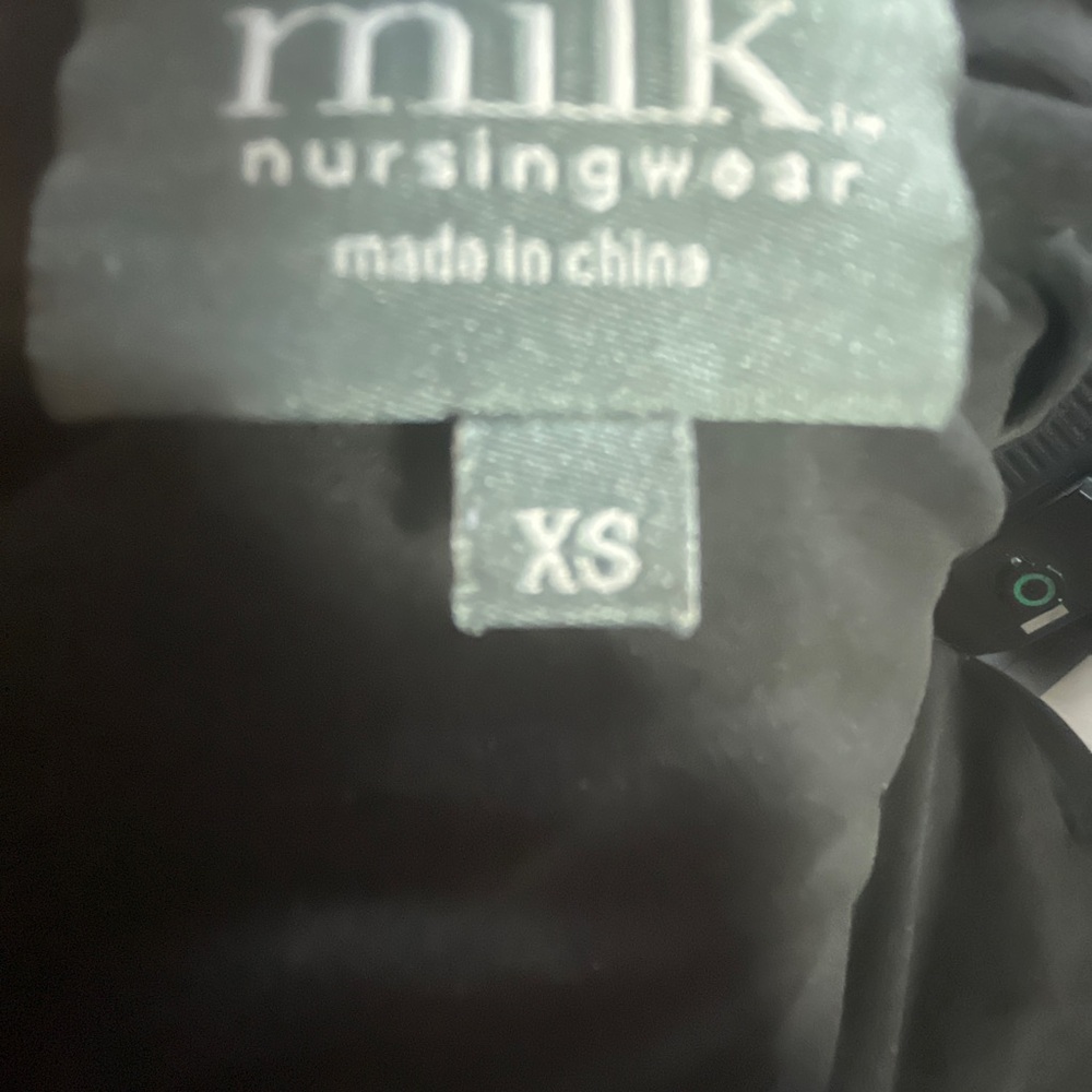 Milk nursingwear Black Nursing Dress Size SX - Picture 2 of 8